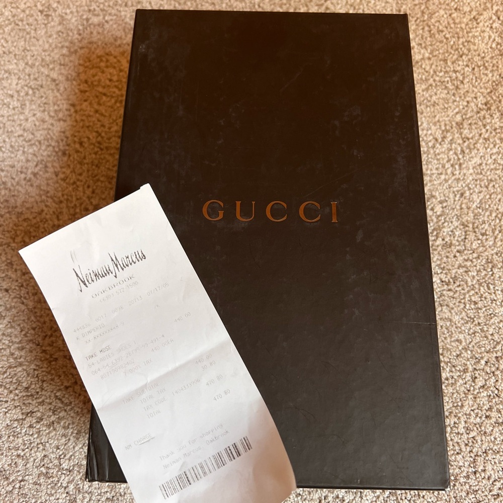 Gucci Floral Canvas Wooden Heels Women’s Size 8 Cream Floral Print Pattern - Picture 2 of 15